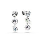 Swarovski Multicolored Drop Earrings with Asymmetrical Design