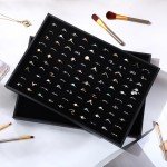 Stackable Velvet Ring Holder with 100 Slots