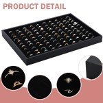 Stackable Velvet Ring Holder with 100 Slots