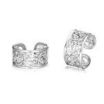 Vintage Sterling Silver Filigree Ear Cuffs
