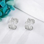 Vintage Sterling Silver Filigree Ear Cuffs