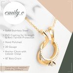Emily C Ring Holder Necklace for Weddings & Gifts