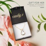 Emily C Ring Holder Necklace for Weddings & Gifts