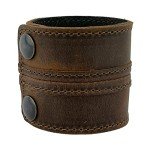 Stylish Leather Cuff Bracelet for Men and Women