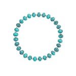 Turquoise Sterling Silver Bead Bracelet for Her
