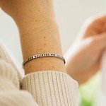 Inspirational Silver Adjustable MantraBand Bracelet