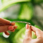 Inspirational Silver Adjustable MantraBand Bracelet