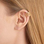 Celtic Heart Non-Piercing Silver Ear Cuffs