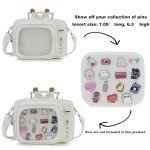 Retro TV Shaped Ita Bag for Pin Display