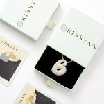 KissYan Gold Balloon Initial Pendant Necklace