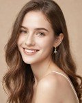 Aquamarine Dangle Drop Earrings in Gold Plated Silver