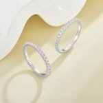 Stackable 925 Sterling Silver Peridot Ring Size 7