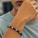 Evil Eye Black Obsidian Beaded Bracelet for All