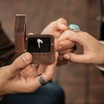 6 Pcs Mini Wooden Ring Box Set for Weddings