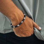 Evil Eye Black Obsidian Beaded Bracelet for All