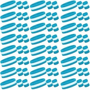 36-Piece Sweatband Set: Headbands & Wristbands Bundle