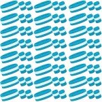36-Piece Sweatband Set: Headbands & Wristbands Bundle