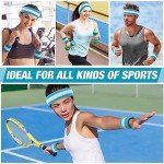 36-Piece Sweatband Set: Headbands & Wristbands Bundle