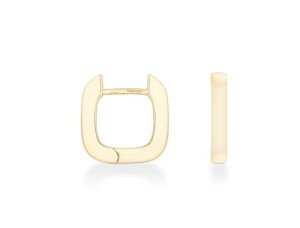 Miabella 18K Gold Plated Small Huggie Hoop Earrings