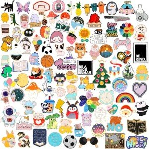 Colorful Mixed Enamel Pins Set for Women & Girls