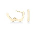 Miabella 18K Gold Plated Small Huggie Hoop Earrings