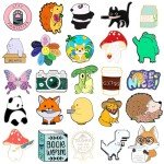 Colorful Mixed Enamel Pins Set for Women & Girls