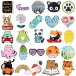 Colorful Mixed Enamel Pins Set for Women & Girls