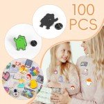 Colorful Mixed Enamel Pins Set for Women & Girls