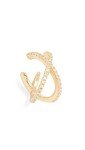 SHASHI Gold Stacey Pave Ear Cuff for Women