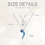 Italian Horn Necklace with Evil Eye Charms