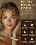Silver Chunky Cuff Bracelet for Women