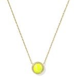 Kendra Scott Gold Plated Tennis Pendant Necklace