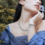 Sparkling Cuban Link Jewelry Set for Women