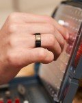 Stylish Silicone Wedding Rings - Black & Gold