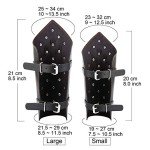 HZMAN Unisex Black Faux Leather Dragon Scale Wristbands