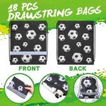 Soccer Party Favor Bags and Bracelets Set