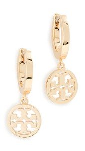 Tory Burch Gold Miller Huggie Hoop Earrings