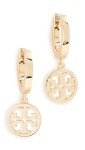 Tory Burch Gold Miller Huggie Hoop Earrings