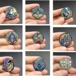 Fantasy RPG Enamel Pins Set for D&D Players