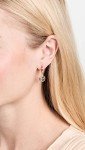 Tory Burch Gold Miller Huggie Hoop Earrings