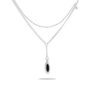 Layered 14K Gold Plated Dainty Necklace with Pendant