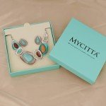 Turquoise Chunky Statement Necklace and Earrings Set