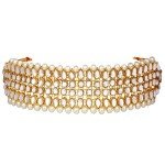 Kundan Beaded Choker Necklace and Earring Set