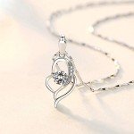 925 Sterling Silver Heart Earrings & Necklace Set