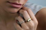 Charming Gold Bunny Signet Ring for Her