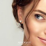 2 Carat Moissanite Stud Earrings in Sterling Silver