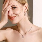 925 Sterling Silver Heart Earrings & Necklace Set