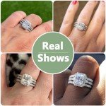 Elegant 2.78Ct Sterling Silver Bridal Ring Set