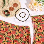African Print Maxi Skirt Set with Accessories