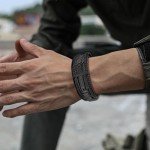 Men's Multi-Layer Leather Cross Bracelet